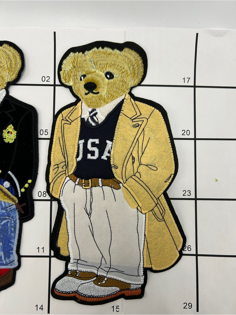 Ralph Lauren  Bear Patch Sweater Collage - Navy, Green, Black, Tan Sew on - Picture 5 of 5